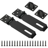 Jusch - 2er-Packung Schuppentür-Überfalle und Klammern, Hochleistungs-Vorhängeschloss, 5' Jusch - 2er-Packung Schuppentür-Überfalle und Klammern, Hochleistungs-Vorhängeschloss, 5' von JUSCH