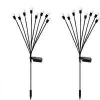 2er Set Solarlampen, LED, IP65, feststehend, Lichtsensor, schwarz 2er Set Solarlampen, LED, IP65, feststehend, Lichtsensor, schwarz von JUSCH