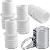 4-teiliger Pool-Schlauchverbinder, Schlauchverbinder mit Klemmen, 32 mm bis 38 mm Pool-Anschlussadapter, Pool-Schlauchadapter, Schlauchadapter-JUSCH 4-teiliger Pool-Schlauchverbinder, Schlauchverbinder mit Klemmen, 32 mm bis 38 mm Pool-Anschlussadapter, Pool-Schlauchadapter, Schlauchadapter-JUSCH von JUSCH