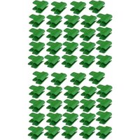 48 Stück Gartenschlauch-Clips, Gartenschuppen-Folienzubehör, 16 mm Außendurchmesser, Pflanzenstäbe, Gewächshaus-Kunststoff-Clips, grün 48 Stück Gartenschlauch-Clips, Gartenschuppen-Folienzubehör, 16 mm Außendurchmesser, Pflanzenstäbe, Gewächshaus-Kunststoff-Clips, grün von JUSCH