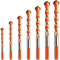 7-teilige Hartmetall-Steinbohrer, dreieckiger Metallbohrer aus mehreren Materialien für Fliesen, Beton, Ziegel, Glas, Kunststoff, Marmor, Spiegel, 7-teilige Hartmetall-Steinbohrer, dreieckiger Metallbohrer aus mehreren Materialien für Fliesen, Beton, Ziegel, Glas, Kunststoff, Marmor, Spiegel, von JUSCH