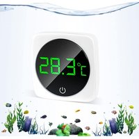 Aquarium-Thermometer, Touchscreen, präziser Aquarium-Temperatursensor, Wasserthermometer, energiesparendes und selbstklebendes Aquarium-Thermometer Aquarium-Thermometer, Touchscreen, präziser Aquarium-Temperatursensor, Wasserthermometer, energiesparendes und selbstklebendes Aquarium-Thermometer von JUSCH
