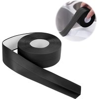 Badezimmerdichtung – 3,2 m x 55 mm, selbstklebender wasserdichter PVC-Streifen – selbstklebende flexible Fußleiste von JUSCH