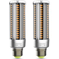 Jusch - E27 LED-Glühbirne, 25 w, Warmweiß 2700 k, 360°-Winkel, nicht dimmbar, flimmerfrei, E27 LED-Maisbirne, 2er-Pack von JUSCH