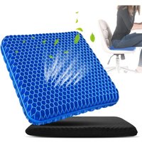 Gel-Sitzkissen, orthopädisches Sitzkissen, doppellagiges, verdickendes Sitzkissen für Büro und Rollstuhl Gel-Sitzkissen, orthopädisches Sitzkissen, doppellagiges, verdickendes Sitzkissen für Büro und Rollstuhl von JUSCH
