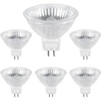 Halogenlampe GU5.3 50W 220V, 680lm Warmweiß 2700K Dimmbar, Halogen-Spotlampe MR16, 6er-Pack Halogenlampe GU5.3 50W 220V, 680lm Warmweiß 2700K Dimmbar, Halogen-Spotlampe MR16, 6er-Pack von JUSCH