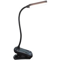 Auf Büchern positionierbare Leseleuchte, Lampentyp, flexibel, mit 3 LED-Beleuchtung und 8 Intensitätsstufen, 11 LEDs, schwarz von JUSCH