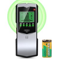 Elektrischer Kabeldetektor, 5-in-1-Wanddetektor, LCD-Display mit Batterie, Wandmetalldetektor, Materialdetektor mit Audioalarm, Wanddetektor für von JUSCH