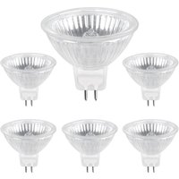 Jusch - Halogenlampe GU5.3 35 w 12 v, 400 lm Warmweiß 2700 k dimmbar, MR16-Halogen-Spot-Glühbirne, 6er-Pack Jusch - Halogenlampe GU5.3 35 w 12 v, 400 lm Warmweiß 2700 k dimmbar, MR16-Halogen-Spot-Glühbirne, 6er-Pack von JUSCH
