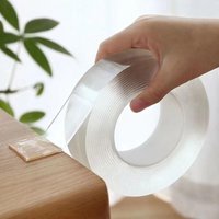 Hochfestes doppelseitiges Nano-Klebeband, transparentes, entfernbares Installationsband, waschbares, wiederverwendbares, streifenfreies, starkes von JUSCH