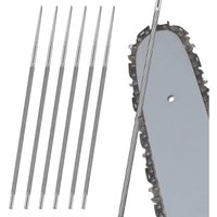 Rundfeilen, 6 Stück 5,2 mm Kettensägen-Schärffeilen zum Schärfen von Kettensägenketten. Zum Schärfen von Kettensägenzähnen, um runde Öffnungen zu von JUSCH