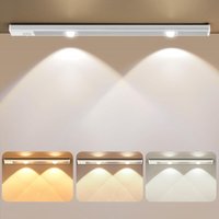 Jusch - Schranklampe, 6000 k wiederaufladbare LED-Lampe mit usb, kabelloses Küchen-LED-Licht mit Bewegungssensor, LED-Nachtlicht mit Magnetstreifen Jusch - Schranklampe, 6000 k wiederaufladbare LED-Lampe mit usb, kabelloses Küchen-LED-Licht mit Bewegungssensor, LED-Nachtlicht mit Magnetstreifen von JUSCH