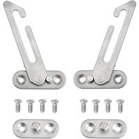 Jusch - Set mit 2 UPVC-Fensterhebern – Edelstahl 304 – mit Schrauben – für linke und rechte Fenster von JUSCH
