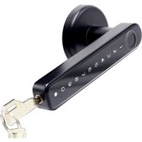 Jusch - Smart Lock, Entsperren per Fingerabdruck, Code, app, Passwort, Schlüssel, USB-Aufladung, Bluetooth, Schwarz von JUSCH