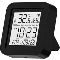 Temperatur- und Feuchtigkeitssensor, WIFI-Infrarot-Smart-Fernbedienung für Fernseher/Heimkino/Klimaanlage, LCD-Display, Tuya/Smart Life/Alexa/Google von JUSCH