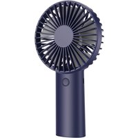 Tragbarer Ventilator, Mini-USB-wiederaufladbarer leiser Handventilator, 3 Windgeschwindigkeiten, für Büro, Reisen, vertikal platziert (Dunkelblau) von JUSCH