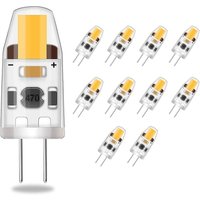 Led G4 dimmbare Glühbirnen, 2 w entspricht 20 w Halogenlampe, 200 lm warmweiße Energiesparlampe, kein Flackern, ac/dc 12–24 v, G4 Bi-Pin, 360° von JUSCH