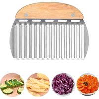 Kartoffelschneidemesser, Messer mit gewellter Klinge, Pommes-Frites-Schneider mit gewellter Klinge, Kartoffelschneider mit gewellter Klinge Kartoffelschneidemesser, Messer mit gewellter Klinge, Pommes-Frites-Schneider mit gewellter Klinge, Kartoffelschneider mit gewellter Klinge von JUSCH