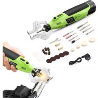 Kettensägen-Kettenschärfgerät, 27-teiliges Set, batteriebetriebenes Kettensägen-Schärfwerkzeug-Set, multifunktionale elektrische von JUSCH