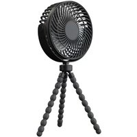 Kinderwagen-Ventilator, batteriebetrieben, flexibler, aufsteckbarer Stativ-Ventilator mit 3 Geschwindigkeiten und rotierendem persönlichen Ventilator von JUSCH