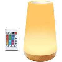 LED-Nachtlicht, 13 Farben, RGB, 1500 mAh, Fernbedienung/Touch, USB-C, Weiß LED-Nachtlicht, 13 Farben, RGB, 1500 mAh, Fernbedienung/Touch, USB-C, Weiß von JUSCH