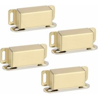 Magnetischer Türverschluss für Schubladen oder Schränke, Edelstahl mit Gold-Finish, 4 Stück, ECAT001G-4P-FR Magnetischer Türverschluss für Schubladen oder Schränke, Edelstahl mit Gold-Finish, 4 Stück, ECAT001G-4P-FR von JUSCH