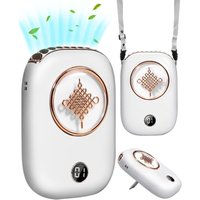 Mini-persönlicher wiederaufladbarer tragbarer Ventilator, 3 Geschwindigkeiten mit Batterie-LED-Anzeige und Kabel von JUSCH