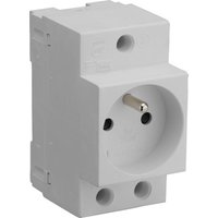 Modulare steckdose 2P+T 10/16A grau - 707891 von JUSCH