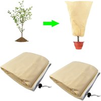 Pflanzen-Winterabdeckung, 2 Stück Winterabdeckung, Pflanzenschutzhülle, Vlies-Winterabdeckung 120x80cm von JUSCH