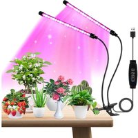 Pflanzenlampe, LED-Wachstumslicht mit 3 Beleuchtungsmodi, 360° verstellbare Pflanzenwachstumslampe für den Innenbereich für Blumen und Pflanzen von JUSCH