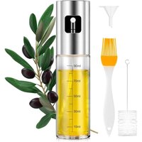 Jusch - Premium-Ölsprüher, 100 ml Anti-Tropf-Küchenspray, Glasöl mit Spender, ölfreies Fritteusenzubehör Jusch - Premium-Ölsprüher, 100 ml Anti-Tropf-Küchenspray, Glasöl mit Spender, ölfreies Fritteusenzubehör von JUSCH
