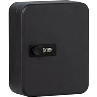 Jusch - Schlüsselkasten mit digitalem Code, 20 Haken, Stahlblech, mattschwarz von JUSCH