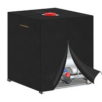 Schutzhülle für 1000-L-Wassertank, Plane, IBC-Regenwassertankabdeckung, 1000-L-Tankabdeckung (120 x 100 x 116 cm) von JUSCH
