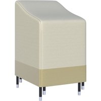 Schutzhülle für stapelbare Gartenstühle, wasserdichte Plane 70L x 90B x 115H cm, hochdichtes 600D Oxford, Beige Coffee von JUSCH