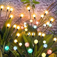 Solarleuchten Außen, 4 Stück 10 LED Solarleuchten Glühwürmchen für Garten, Balkon, Outdoor Solarlampe Gartendeko, Wasserdicht IP65, [Energieklasse C] von JUSCH