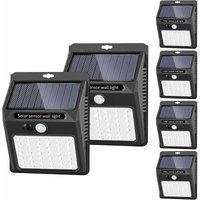 Solarleuchten Außen, Solarleuchten Außen [42 LEDs/3 Arbeitsmodi], Solar-Sicherheitsleuchten mit kabellosem Solar-Bewegungsmelder, IP 65 wasserdicht von JUSCH