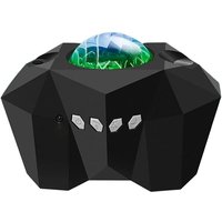 Sternenhimmelprojektor, led, große Abdeckung, mehrere Farben, drei Modi, Kunststoffmaterial, schwarz von JUSCH