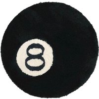 Teppich mit Simulationsbällen, rundes, getuftetes, weiches Stuhlkissen, schwarzer Teppich, Dekorationsteppich, schwarzer Kreisteppich für Dekorationen Teppich mit Simulationsbällen, rundes, getuftetes, weiches Stuhlkissen, schwarzer Teppich, Dekorationsteppich, schwarzer Kreisteppich für Dekorationen von JUSCH