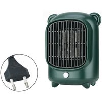 Tragbarer elektrischer Heizstrahler mit Thermostat, 500 W, kleiner Keramikheizstrahler für den Schreibtisch, Grün Tragbarer elektrischer Heizstrahler mit Thermostat, 500 W, kleiner Keramikheizstrahler für den Schreibtisch, Grün von JUSCH