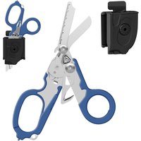 Trauma-Schere, Notfall-Schere, Klappscherenzange aus Edelstahl (blau) von JUSCH