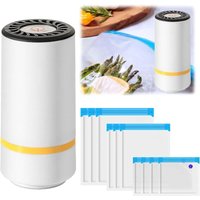 Vakuumiermaschine für Lebensmittel, Mini-Vakuumiermaschine, Vakuumiergerät für die Küche mit 10 Vakuumbeuteln Vakuumiermaschine für Lebensmittel, Mini-Vakuumiermaschine, Vakuumiergerät für die Küche mit 10 Vakuumbeuteln von JUSCH
