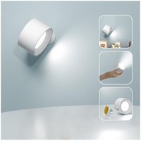 Wandleuchte für den Innenbereich, LED-Touch-Wandlampe mit USB-Ladeanschluss, Touch-Steuerung, 3 Helligkeitsstufen, 3 Temperaturen, 360° drehbare Wandleuchte für den Innenbereich, LED-Touch-Wandlampe mit USB-Ladeanschluss, Touch-Steuerung, 3 Helligkeitsstufen, 3 Temperaturen, 360° drehbare von JUSCH