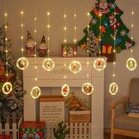 Weihnachtslichterkette für Fenster, Weihnachtsdekoration für den Innenbereich, Weihnachtsvorhanglicht, Weihnachtshängelicht, Weihnachtslichterkette für Fenster, Weihnachtsdekoration für den Innenbereich, Weihnachtsvorhanglicht, Weihnachtshängelicht, von JUSCH