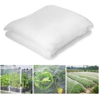 Weißes Insektenschutznetz für Gemüsegarten 3 x 10 m, Schutznetz für Gemüsegarten, Gartennetz geeignet zum Schutz von Pflanzen, Blumen, Gemüse und Obst von JUSCH