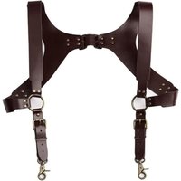 YiZYiF Herren-Brustgeschirr aus Kunstleder mit Riemen und Schnalle, verstellbar, Brustgeschirr, Einzel-Schulter, Doppelgurte von JUSCH