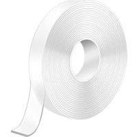 m extra starkes doppelseitiges Klebeband, 5 m x 2 cm x 2 mm, transparentes doppelseitiges Klebeband, waschbar, wiederverwendbares doppelseitiges von JUSCH