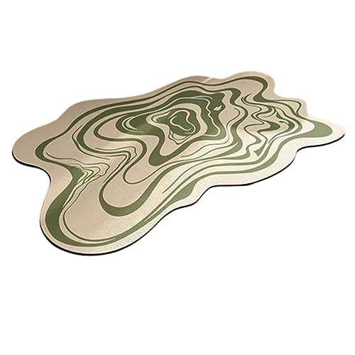 Badezimmerteppich Badematte rutschfest Waschbar Badvorleger Badteppich Badematten Badteppiche Bath Mat Badezimmermatte Schwarz Schnelltrocknend Moderner Minimalist (4,80x120cm) von JUSHZ