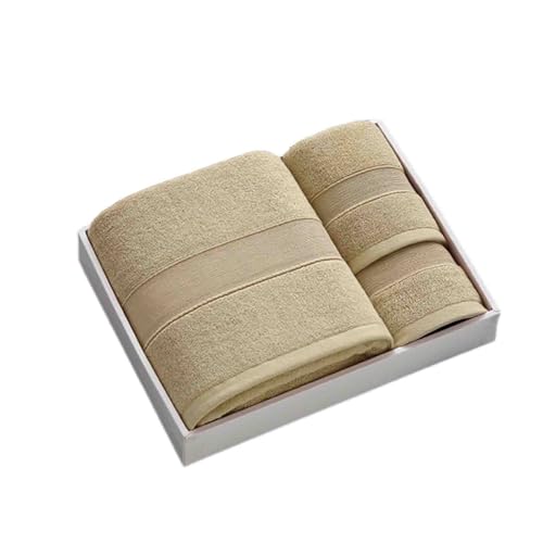 JUSHZ Mikrofaser Badetuch Strandtuch Duschtücher Badetücher Beach Towel Badehandtuch Strandtücher Strandhandtuch Handtücher Struktur Herren Frottee Baumwolle Weich Und Bequem (Brown,70x140cm) von JUSHZ
