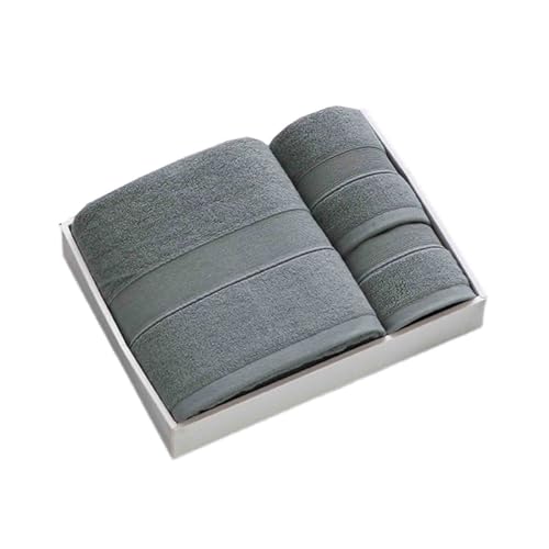 JUSHZ Mikrofaser Badetuch Strandtuch Duschtücher Badetücher Beach Towel Badehandtuch Strandtücher Strandhandtuch Handtücher Struktur Herren Frottee Baumwolle Weich Und Bequem (Gray,70x140cm) von JUSHZ