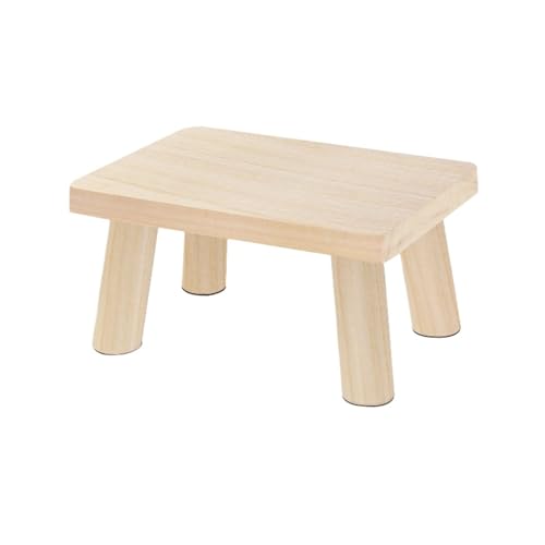 JUSKAQZYI klappleiter Tritthocker, Holz, Couchtisch, Stuhl, tragbar, Wechselschuhe, zusätzliche Höhe, Fußhocker for Wohnzimmer und Küche, Mehrzweck trittleiter(Legno) von JUSKAQZYI